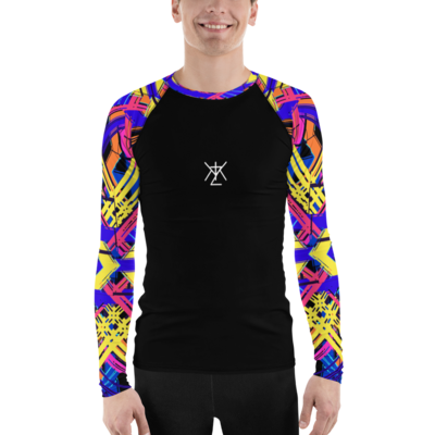 Men’s Rash Guard Long Sleeved Abstract Print #10