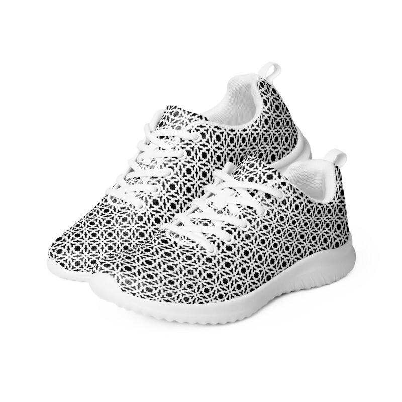 Men’s Athletic Shoes Monochrome Geometry Pattern #5