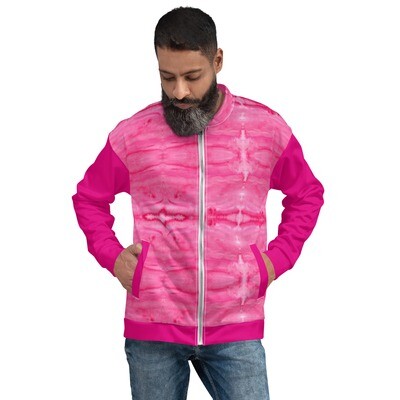Unisex Bomber Jacket Barbie Pink