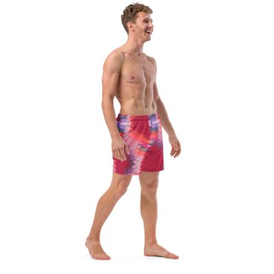Men’s Recycled Swim Trunks Viva Magenta Texture #5 Mataverse