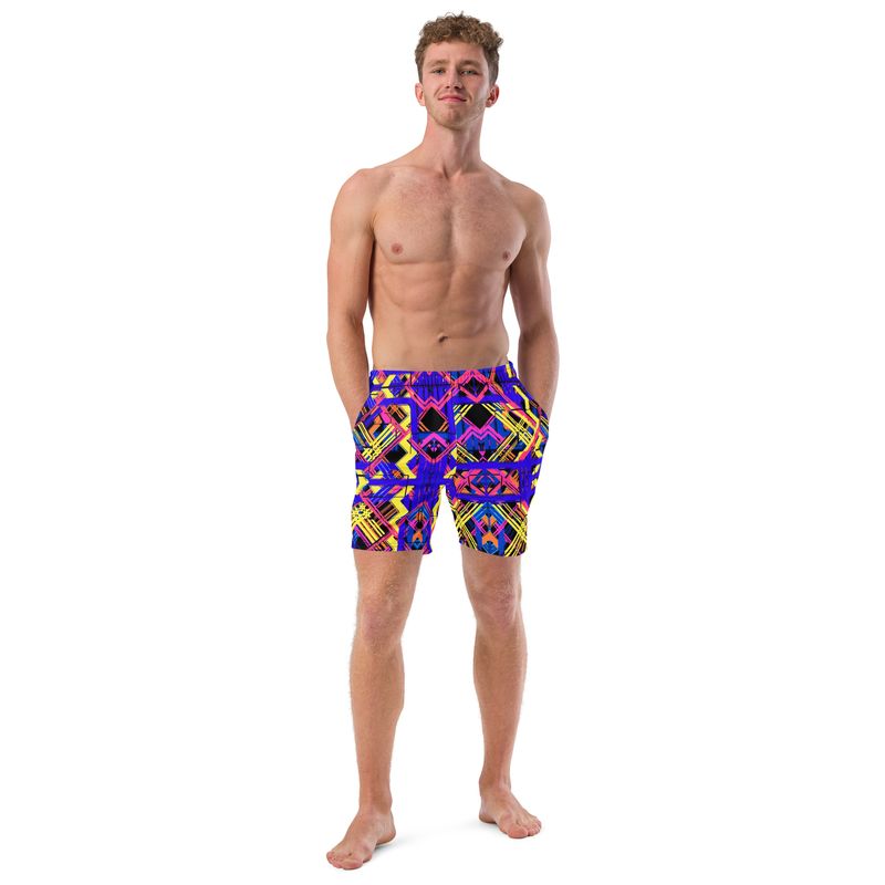 Men’s Recycled Swim Trunks Abstract Print #5