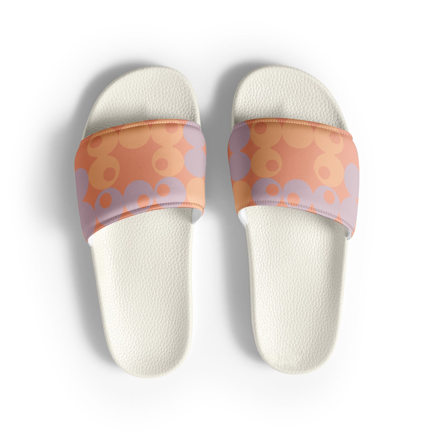 Women&#39;s Slides Peach Fuzz Floral Print #11