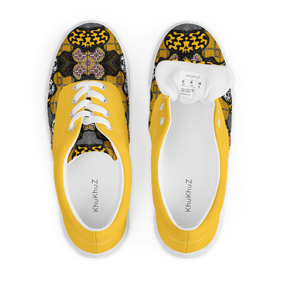 Men&#39;s Lace Up Shoes Afro-Patchwork-Print-Design #1.8