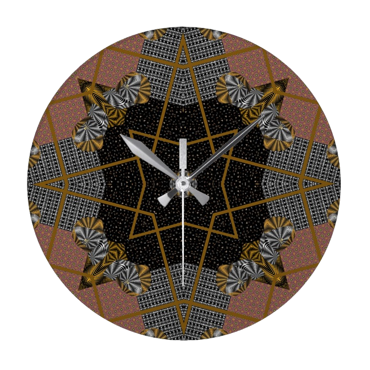 Multi print design wall clock - Round