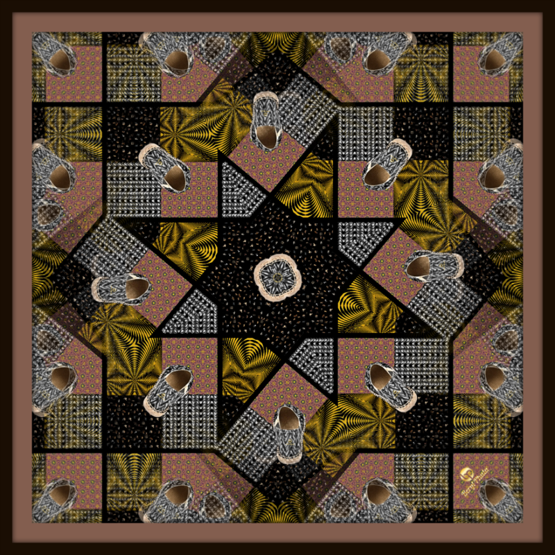 Multi Print with Waves Shoe Scarf8