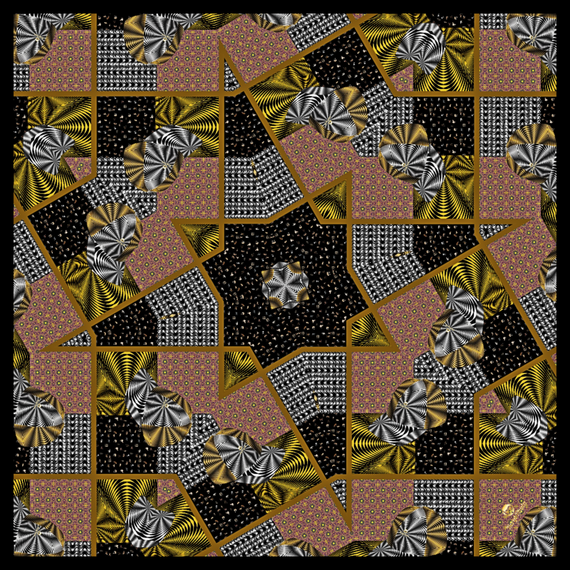 Multi Print with Cap Scarf6