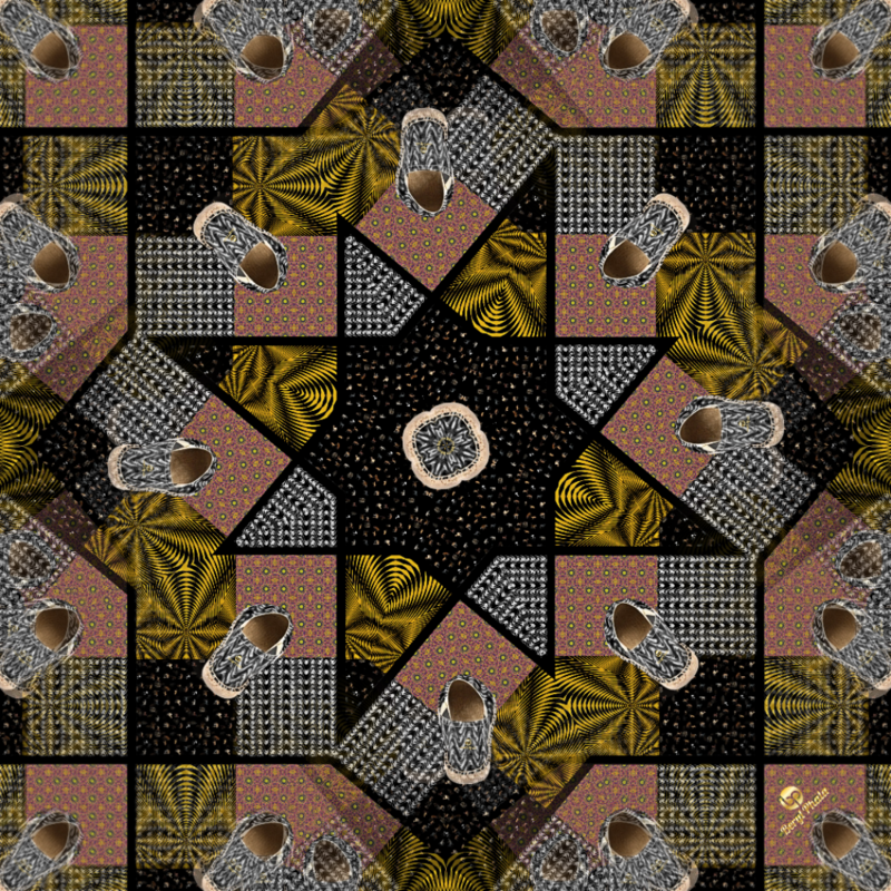 Multi Print with Waves Shoe Scarf7