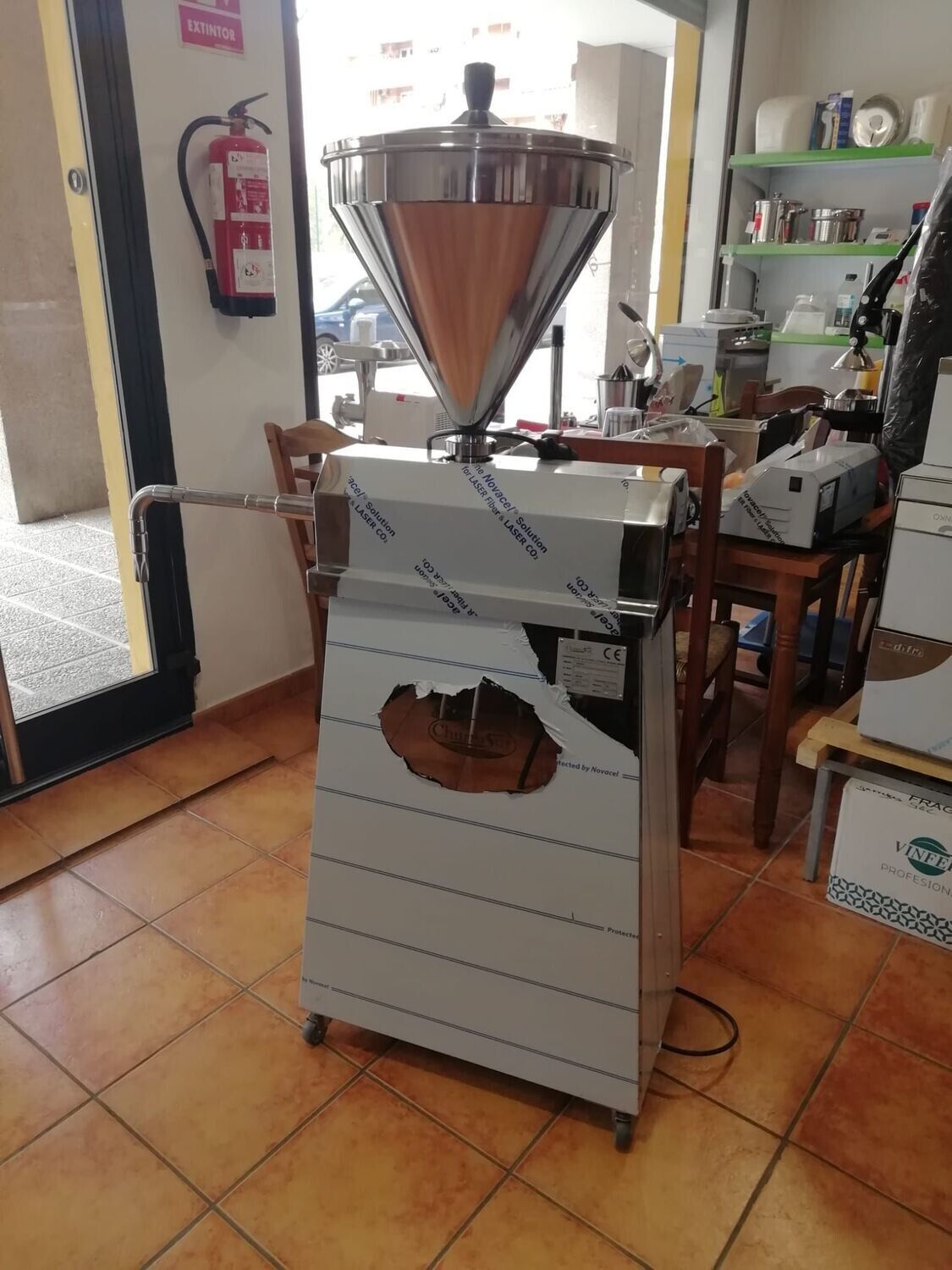 Dosificadora automática de churros