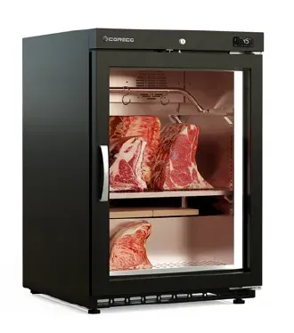 Expositor de maduración de carne de sobremesa.