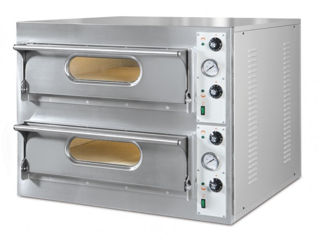 Horno eléctrico de 6+6 pizzas de 33 cm.
