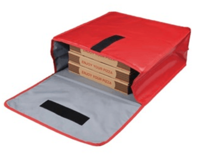 Bolsa isotérmica roja.