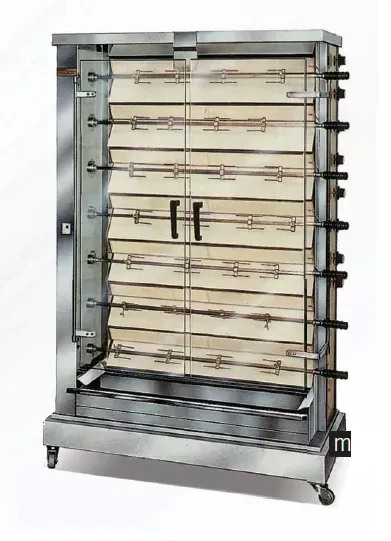 Asador a gas de 7 espadas.