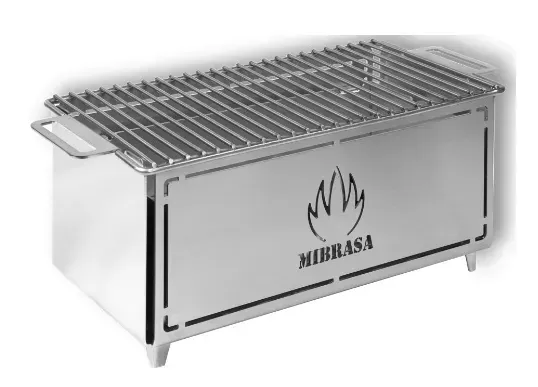 Parrilla portátil sobremesa 4 comensales.