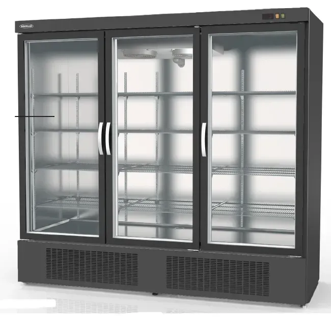 Armario expositor refrigerado de 3 puertas.