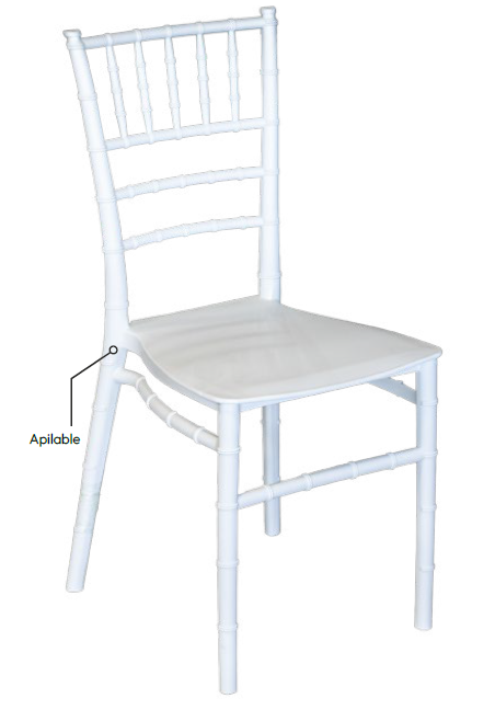 Silla Tiffany en color blanca.