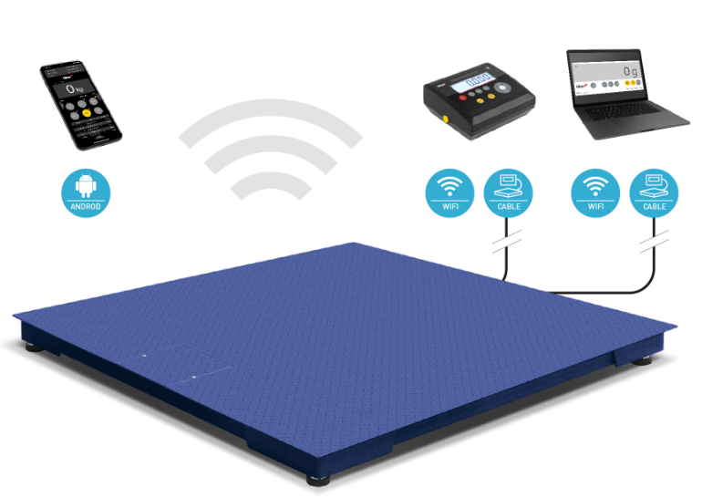 Báscula de suelo de 2x2 m con Verificación CE-M.