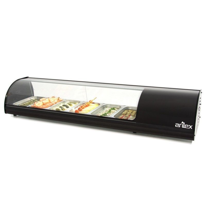 Vitrina de tapas con 6 cubetas.