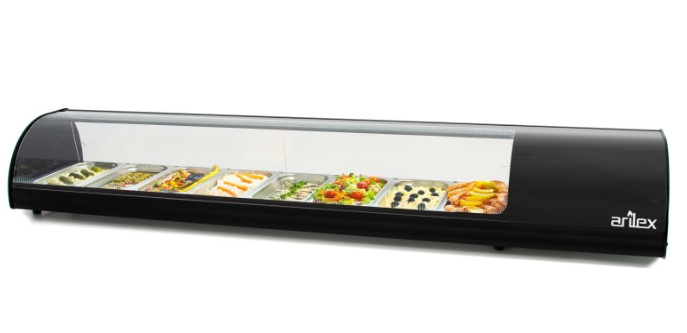 Vitrina de tapas con 8 bandejas.