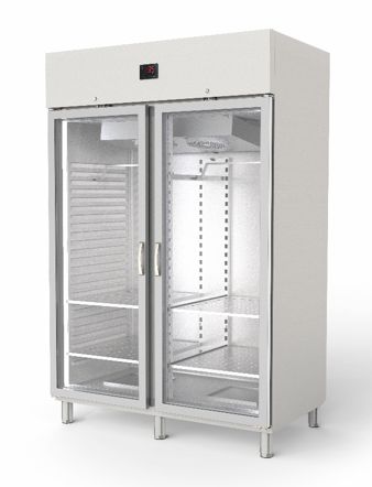 Expositor de maduración de 2 puertas en Inox.