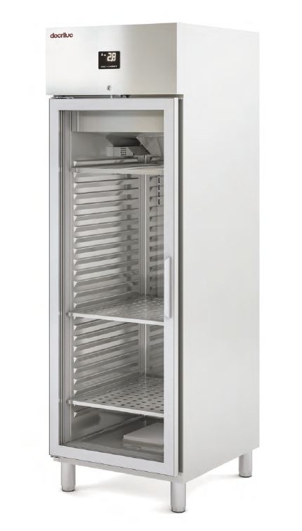 Expositor de maduración de 1 puerta en inox.