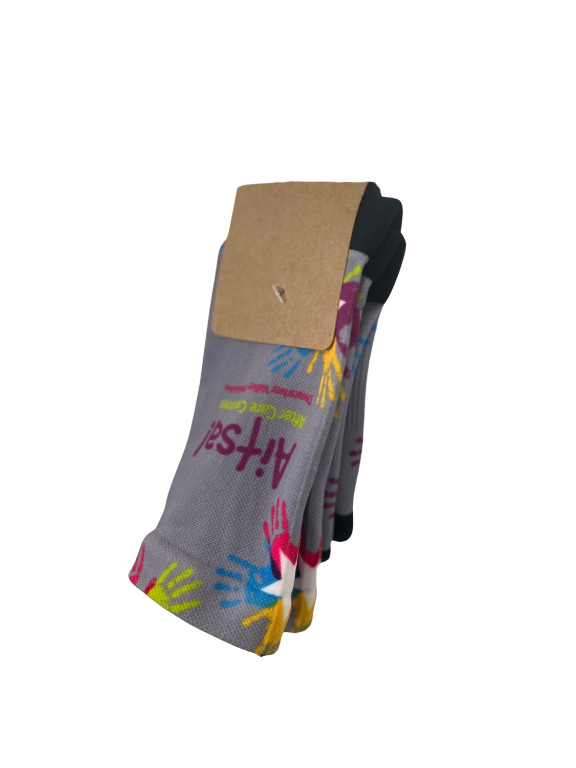 Gray Aitsa! Comfort Socks (Sizes 8-12)