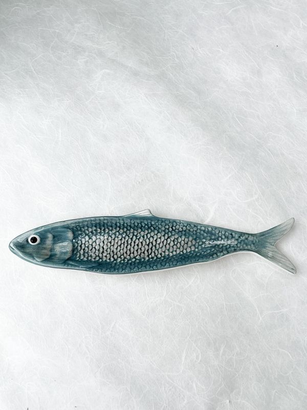 Painted Ceramic Sardine Plate