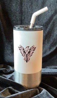 UTTC LOGO TUMBLER W/STRAW, Colour: WHITE