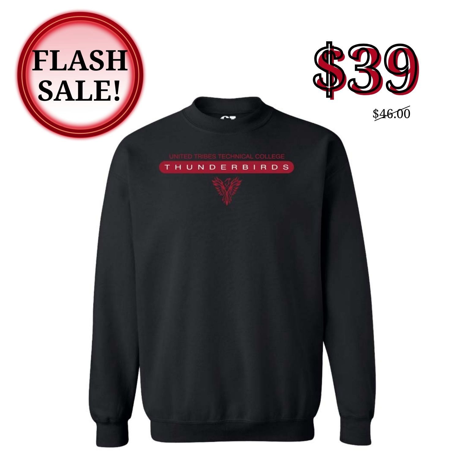 TBIRDS WOODS CREWNECK SWEATSHIRT-BLACK