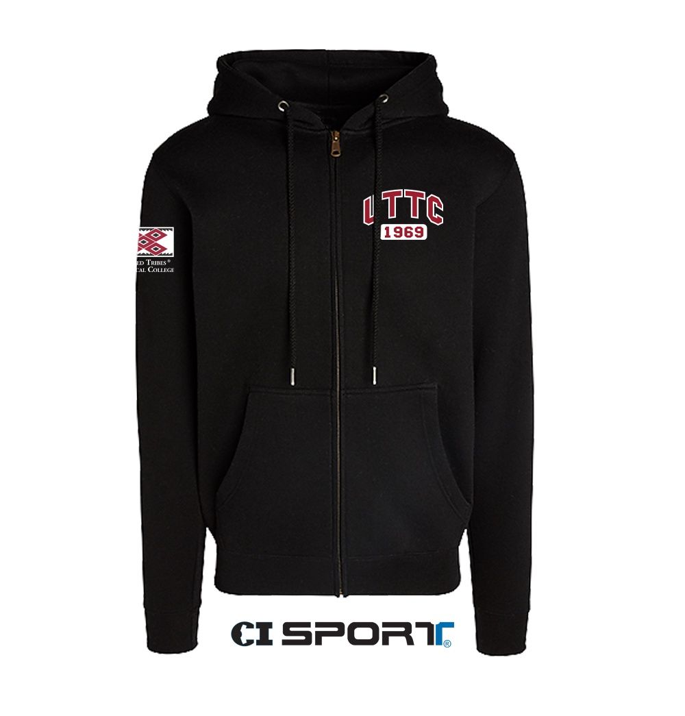 UTTC CATALYTIC FULL-ZIP HOODIE - BLACK