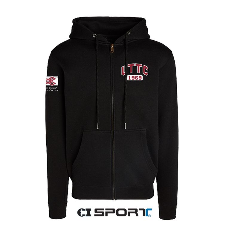 UTTC CATALYTIC FULL-ZIP HOODIE - BLACK