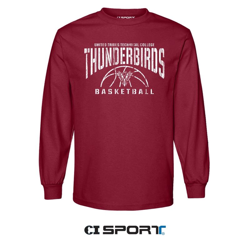 UTTC BBALL BROWNIE  L/S TEE -CARDINAL