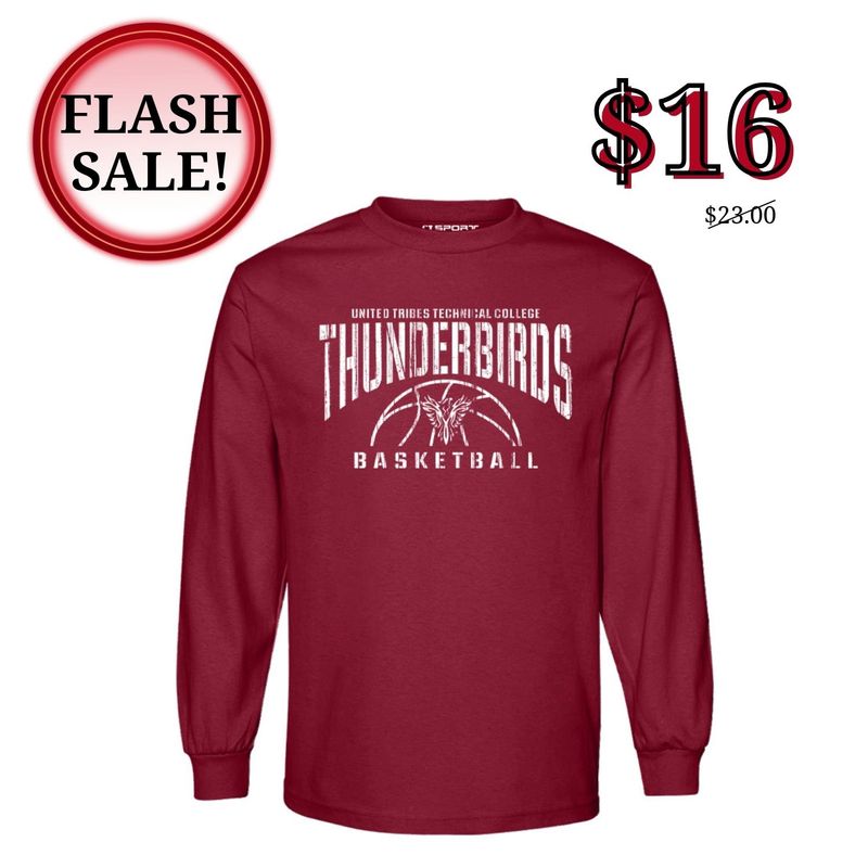 UTTC BBALL BROWNIE  L/S TEE -CARDINAL