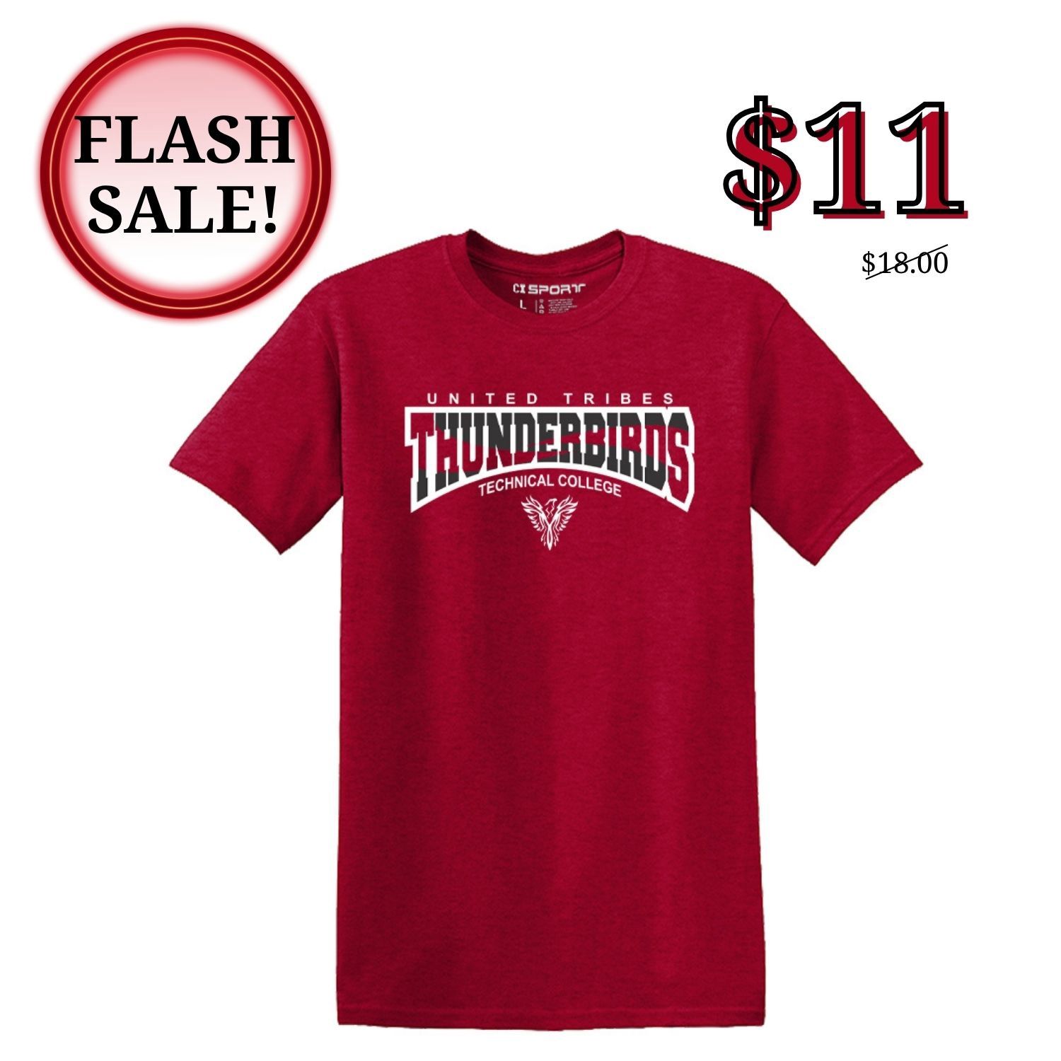 THUNDERBIRD DIABLO TEE -ANTIQUE CHERRY