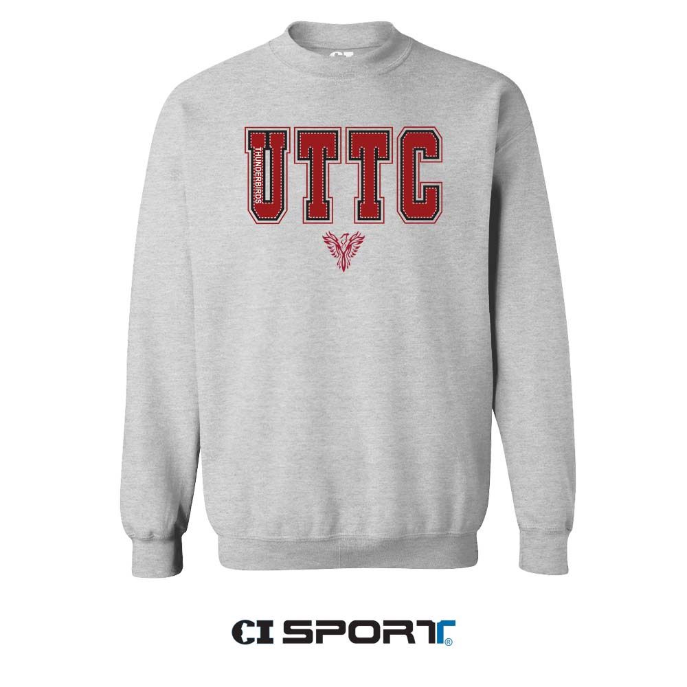 UTTC BLACKJACK  CREWNECK -ASH