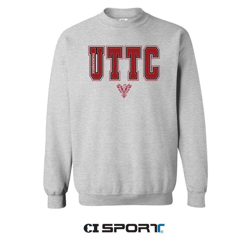 UTTC BLACKJACK  CREWNECK -ASH