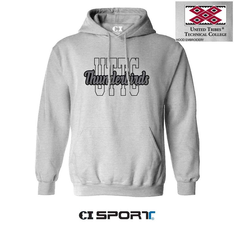 UTTC PITTA HOODIE - ATHLETIC HEATHER