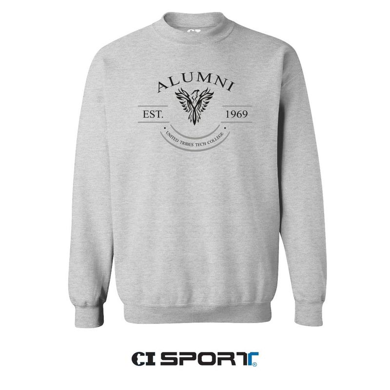 UTTC EMBROIDERED ALUMNI CREWNECK - ASH