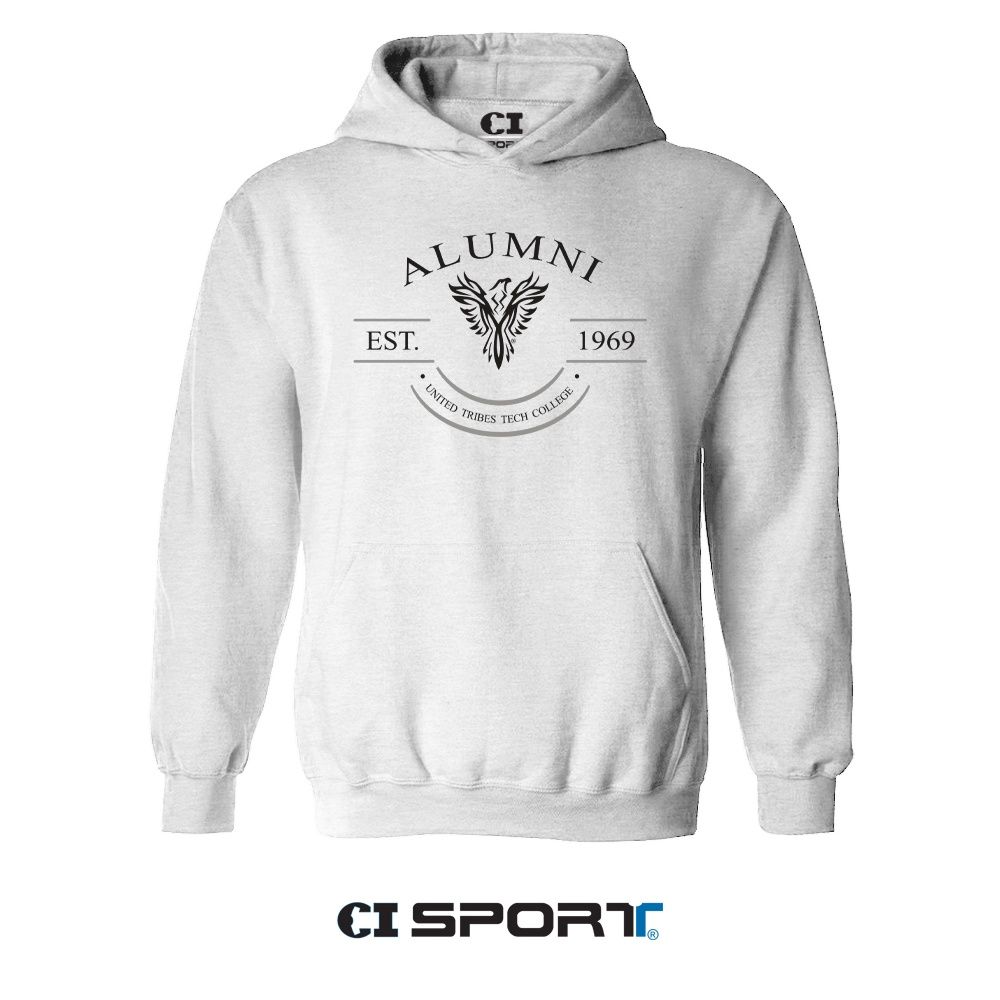 UTTC EMBROIDERED ALUMNI HOODIE - ASH
