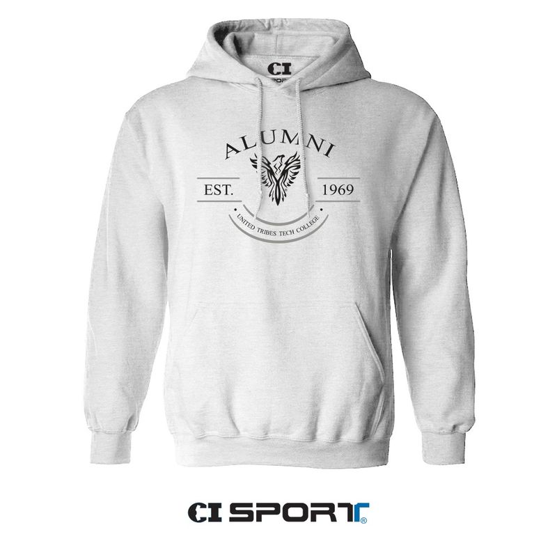 UTTC EMBROIDERED ALUMNI HOODIE - ASH