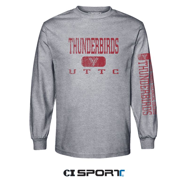TBIRD PHOENIX L/S TEE -GRAPHITE HEATHER