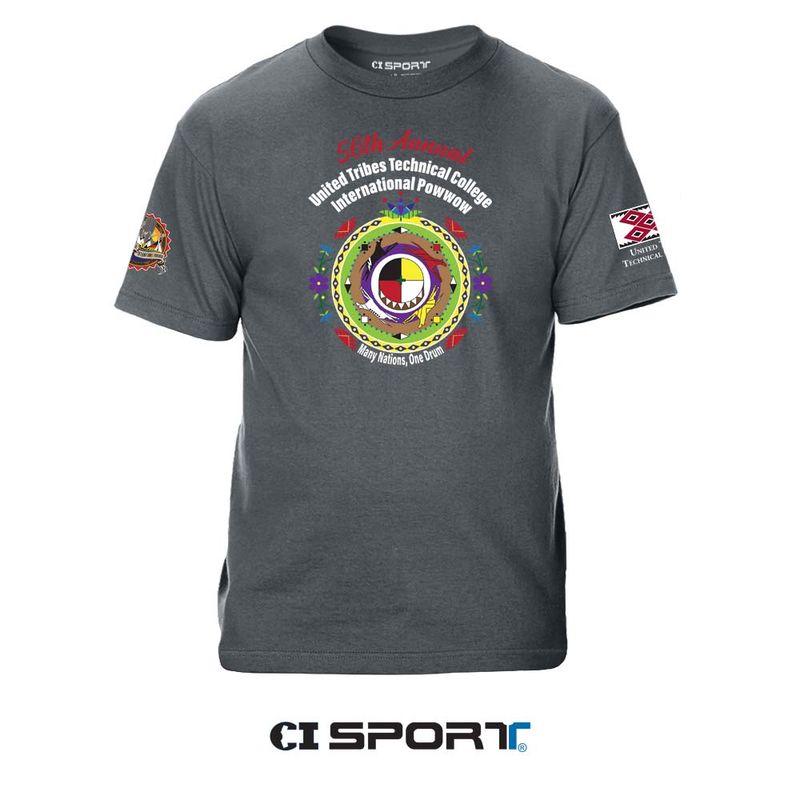 2026 POWWOW S/S TEE - CHARCOAL