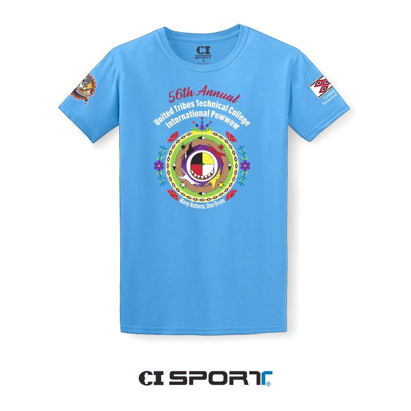 2026 POWWOW S/S TEE - IRIS BLUE
