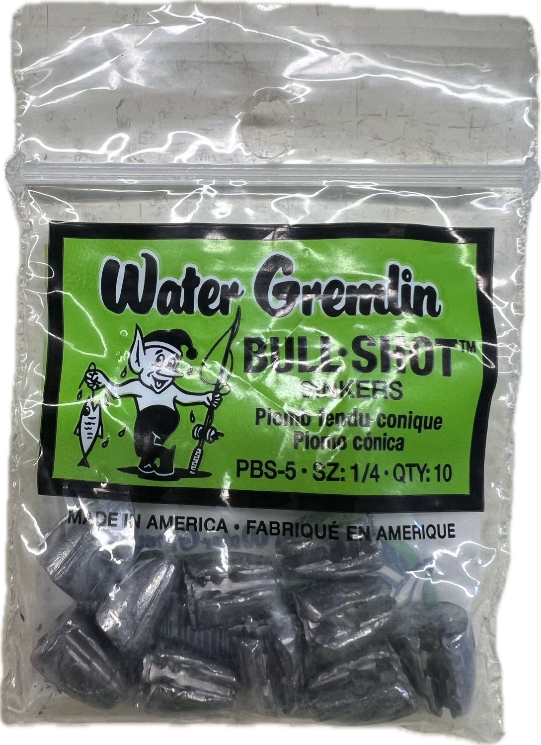 WATER GREMLIN BULL SHOT, Size: 1/4OZ