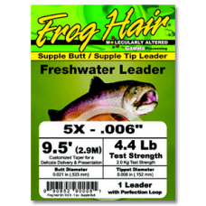 FROG HAIR SUPPLE BUTT LEADER 9.5 FT