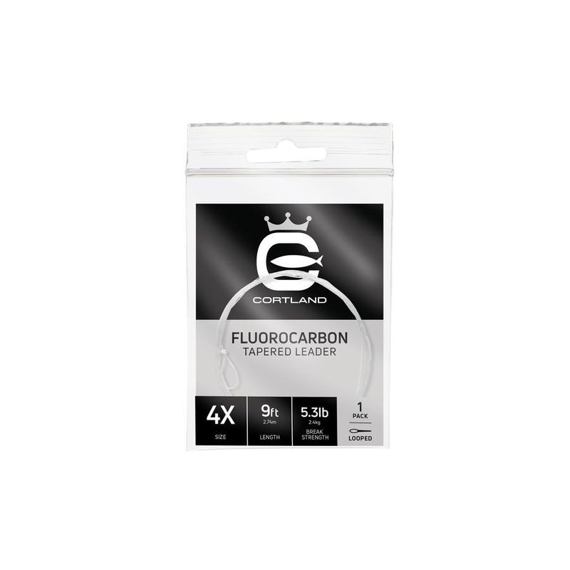 Cortland Fluorocarbon Tapered Leader 9ft