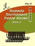 TORPEDO TOURNAMENT TREBLE HOOKS TORPEDO TOURNAMENT TREBLE HOOKS