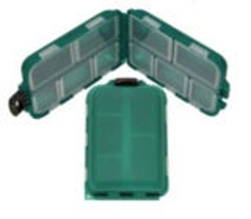 Sheffield Pocket Tackle box 2 1/2 x 3 1/2 10 compartment(green)