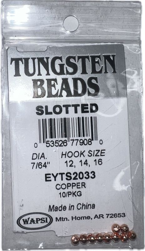 SLOTTED TUNGSTEN BEADS