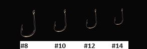 Red Wing/ Black Bird SABRETOOTH EGG HOOK BRONZE CHEMICALLY SHARP 20/PK