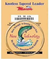 MASON TACKLE KNOTLESS TAPERED LEADER